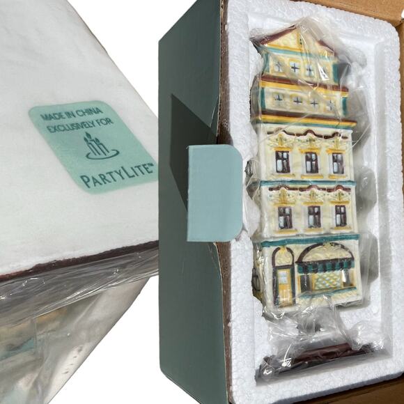 PartyLite P8275 Cafe Amsterdam Tealight Candle House Holder - Picture 5 of 5